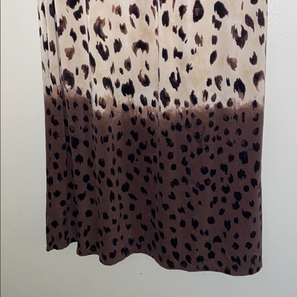 Strapless Ombré Leopard Print Dress - Picture 4 of 4